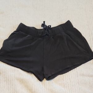 Quince Women's Black SuperSoft Fleece Shorts